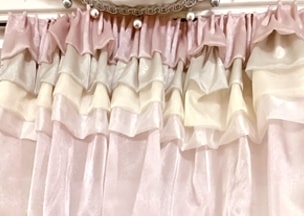 レイヤードギャザーカーテン